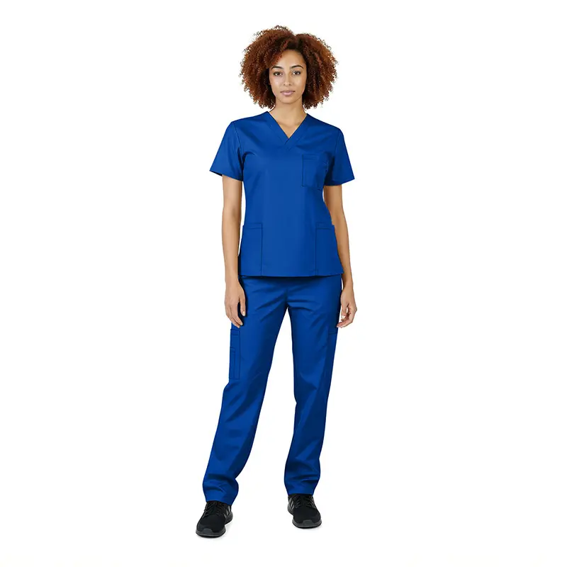 CONJUNTO CARGO CLáSICO UNISEX 10 PIEZAS CUELLO EN V (STYLE# 1020)