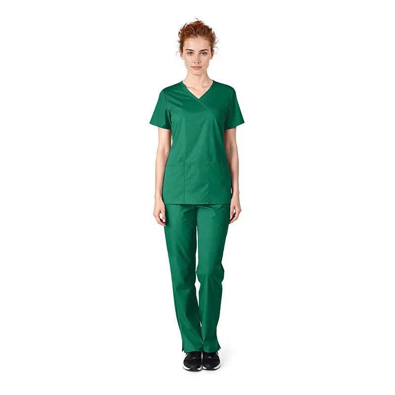 WOMENS MOCK WRAP SCRUB SET (STYLE# MM001)