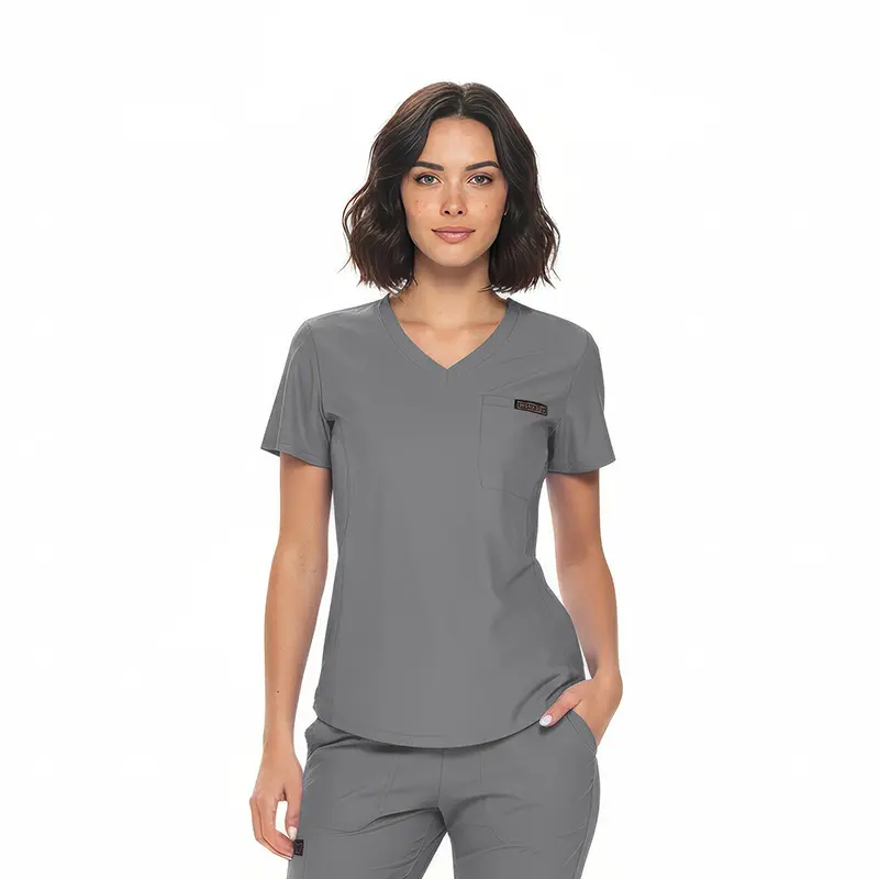 EXTREME STRETCH TAPERRED TUCK-IN SCRUB TOP (STYLE 8100TOP)